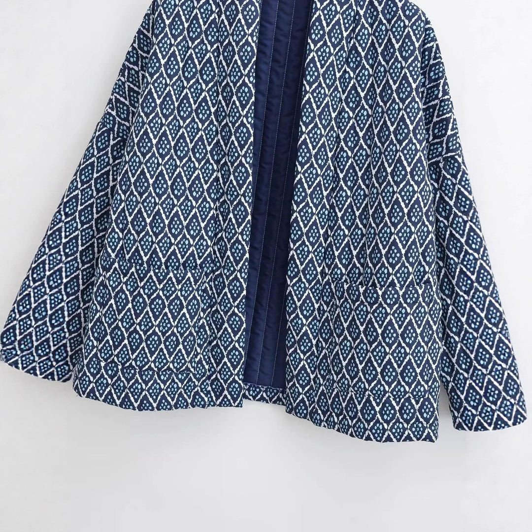 Damar Kimono-jacka med elegant mönster och lös passform Mirla-Eva Jonsson