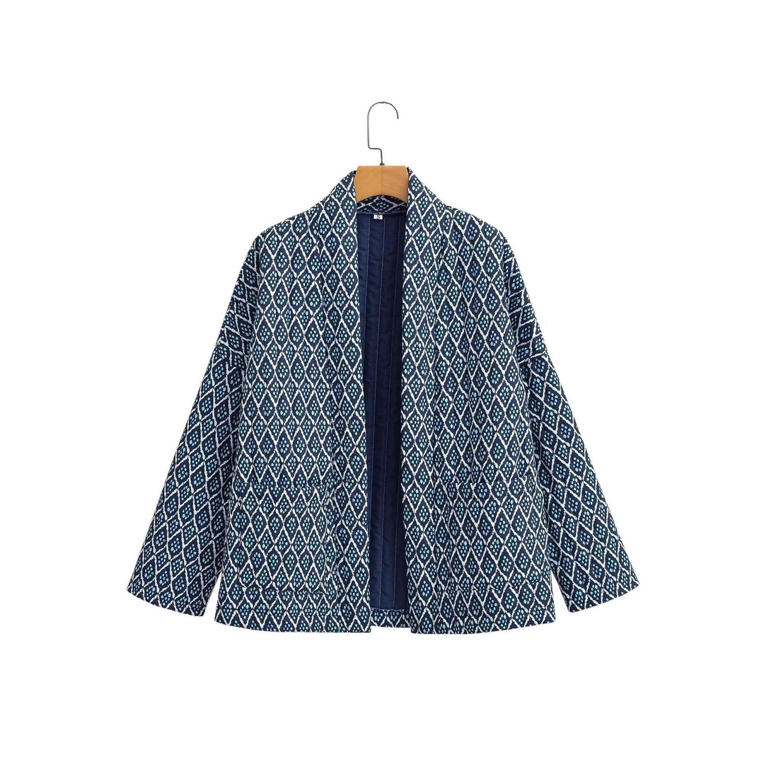 Damar Kimono-jacka med elegant mönster och lös passform Mirla-Eva Jonsson