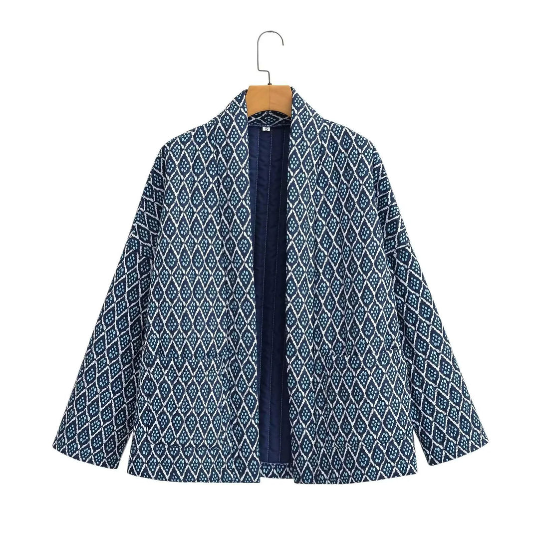 Damar Kimono-jacka med elegant mönster och lös passform Mirla-Eva Jonsson