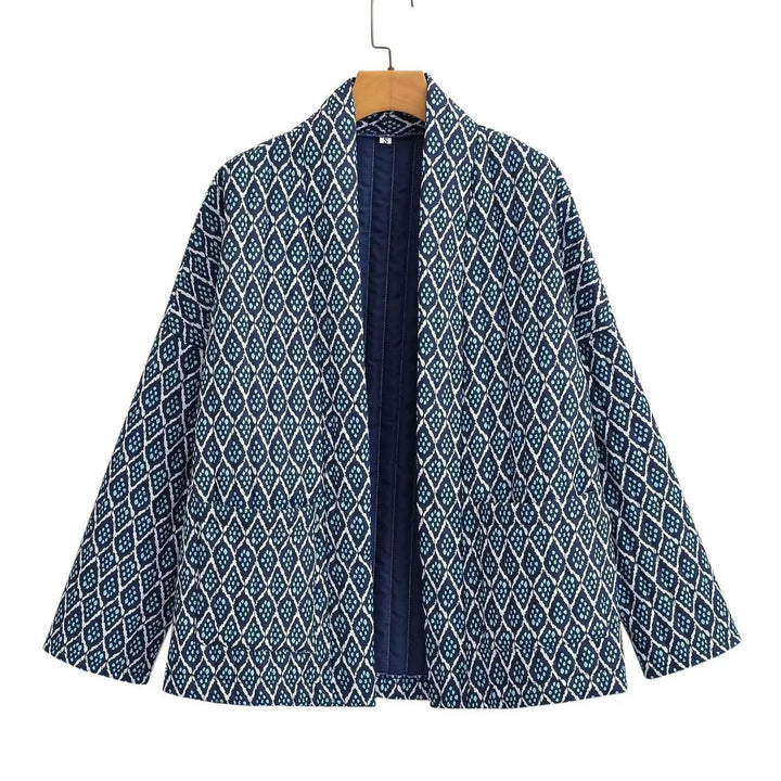Damar Kimono-jacka med elegant mönster och lös passform Mirla-Eva Jonsson