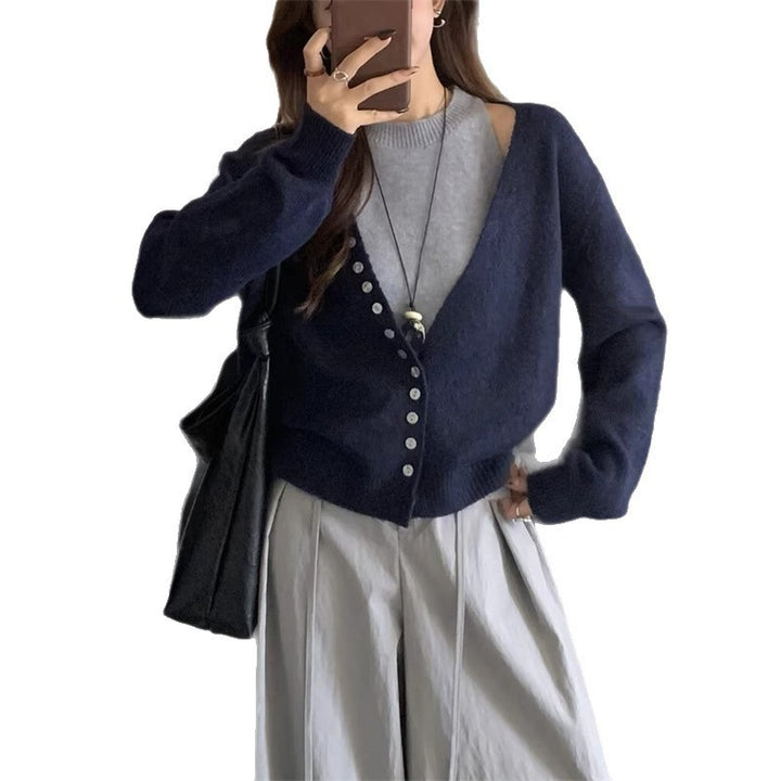 Damarnas lösa stickade cardigan Mirla-Eva Jonsson