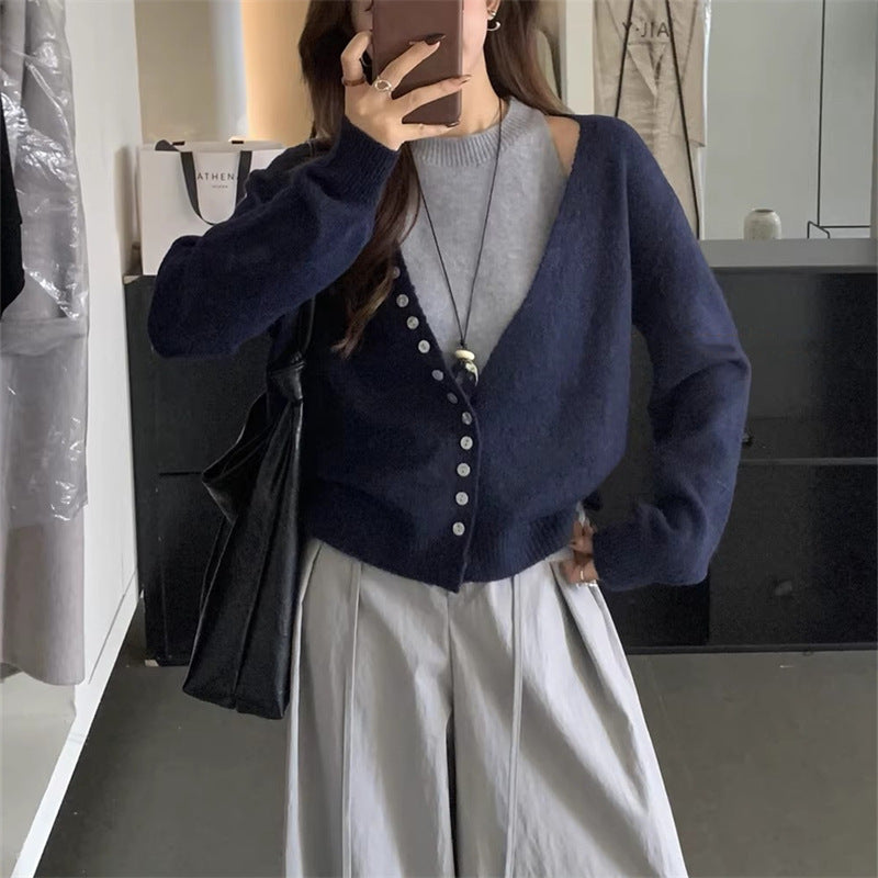 Damarnas lösa stickade cardigan Mirla-Eva Jonsson