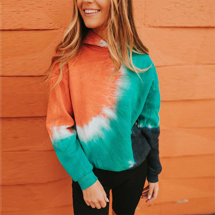 Damars Oversized Hoodie med Modernt Tie-Dye Design Mirla-Eva Jonsson