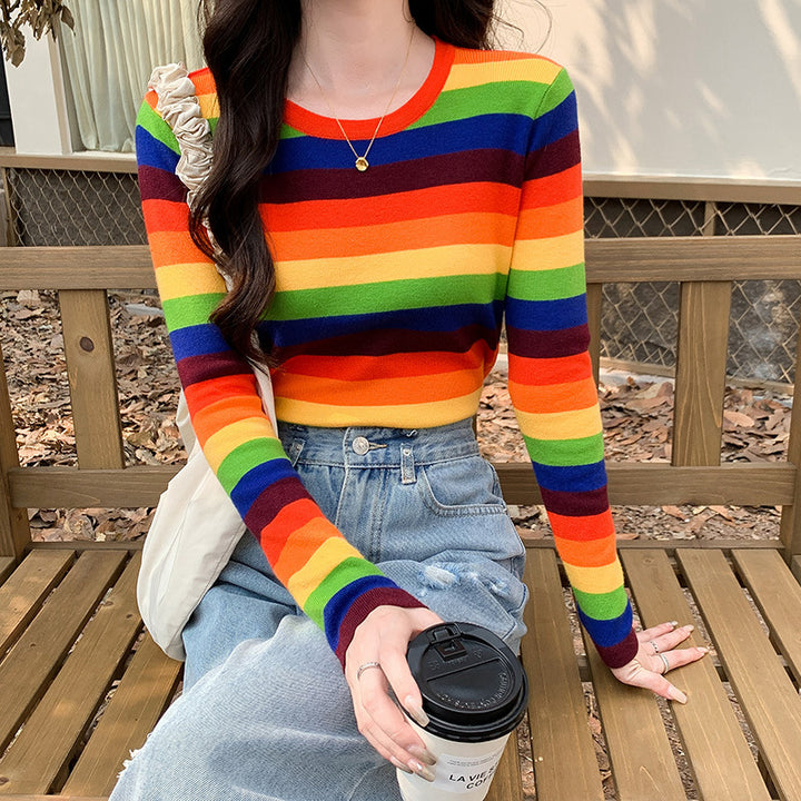Damars kortärmad randig crop top Mirla-Eva Jonsson