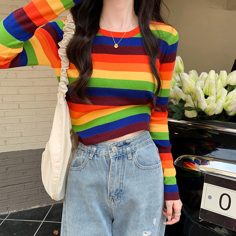 Damars kortärmad randig crop top Mirla-Eva Jonsson