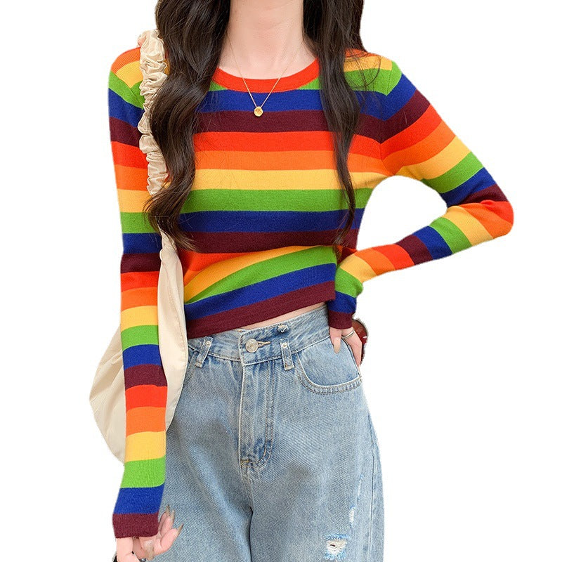 Damars kortärmad randig crop top Mirla-Eva Jonsson