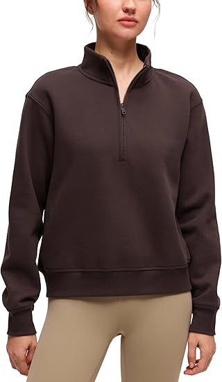 Damars sportiga fleece-pullover med ståkrage Mirla-Eva Jonsson
