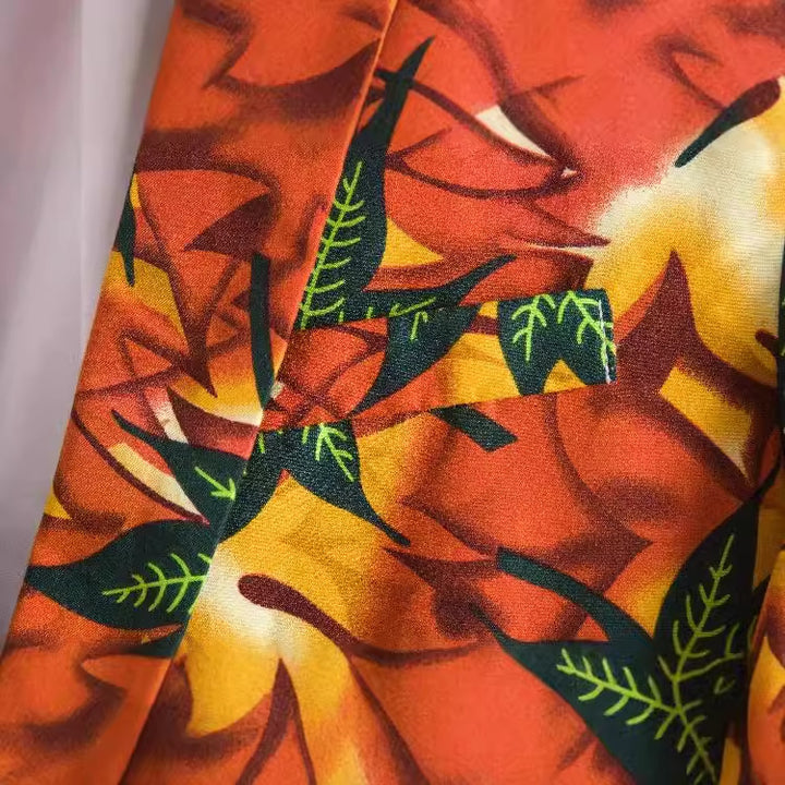 Damblazer i tropiskt bladdesign Mirla-Eva Jonsson
