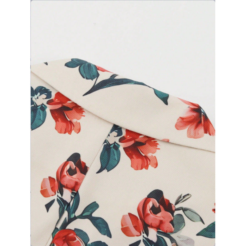 Damblazer med blommönster och modern passform Mirla-Eva Jonsson
