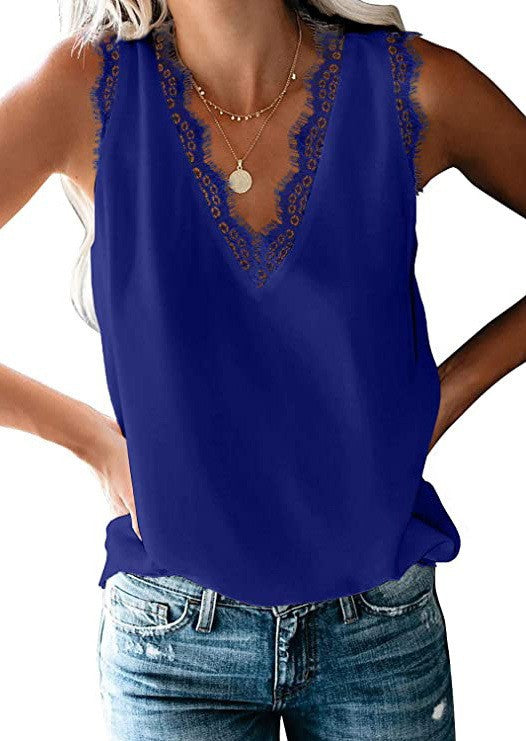 Damblus med Elegant Spetsinsats Mirla-Eva Jonsson