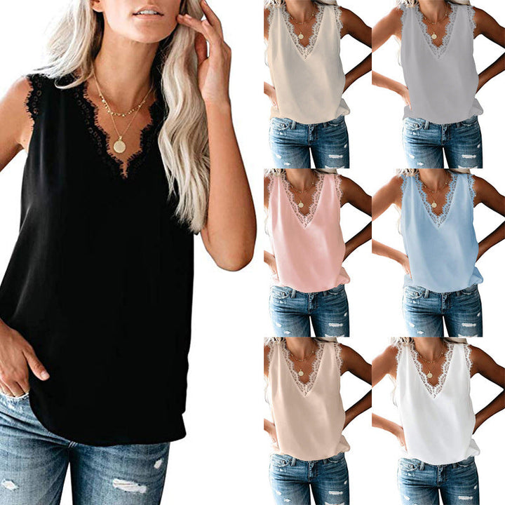 Damblus med Elegant Spetsinsats Mirla-Eva Jonsson