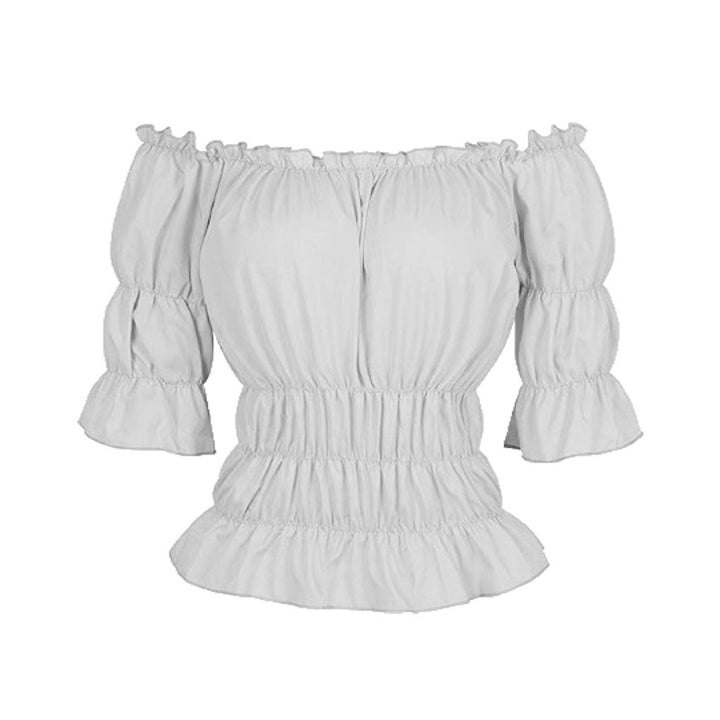 Damblus med axelbar design och volangdetaljer Eva Jonsson-Eva Jonsson