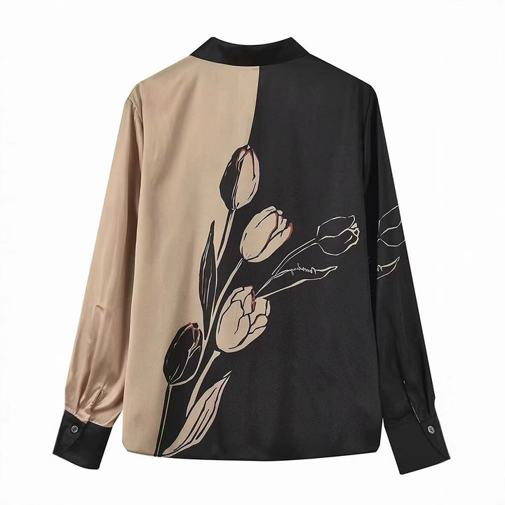 Damblus med blommönster och eleganta accenter Eva Jonsson-Eva Jonsson