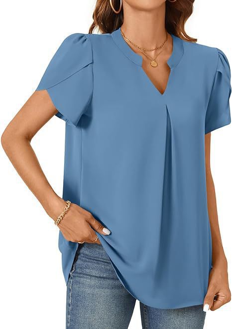 Damblus med eleganta volangärmar Mirla-Eva Jonsson