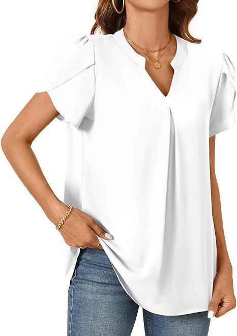 Damblus med eleganta volangärmar Mirla-Eva Jonsson