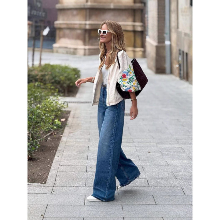 Damblus med färgglada broderier och voluminösa ärmar Eva Jonsson-Eva Jonsson