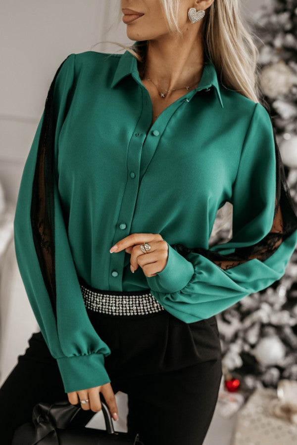 Damblus med spetsärmar Mirla-Eva Jonsson