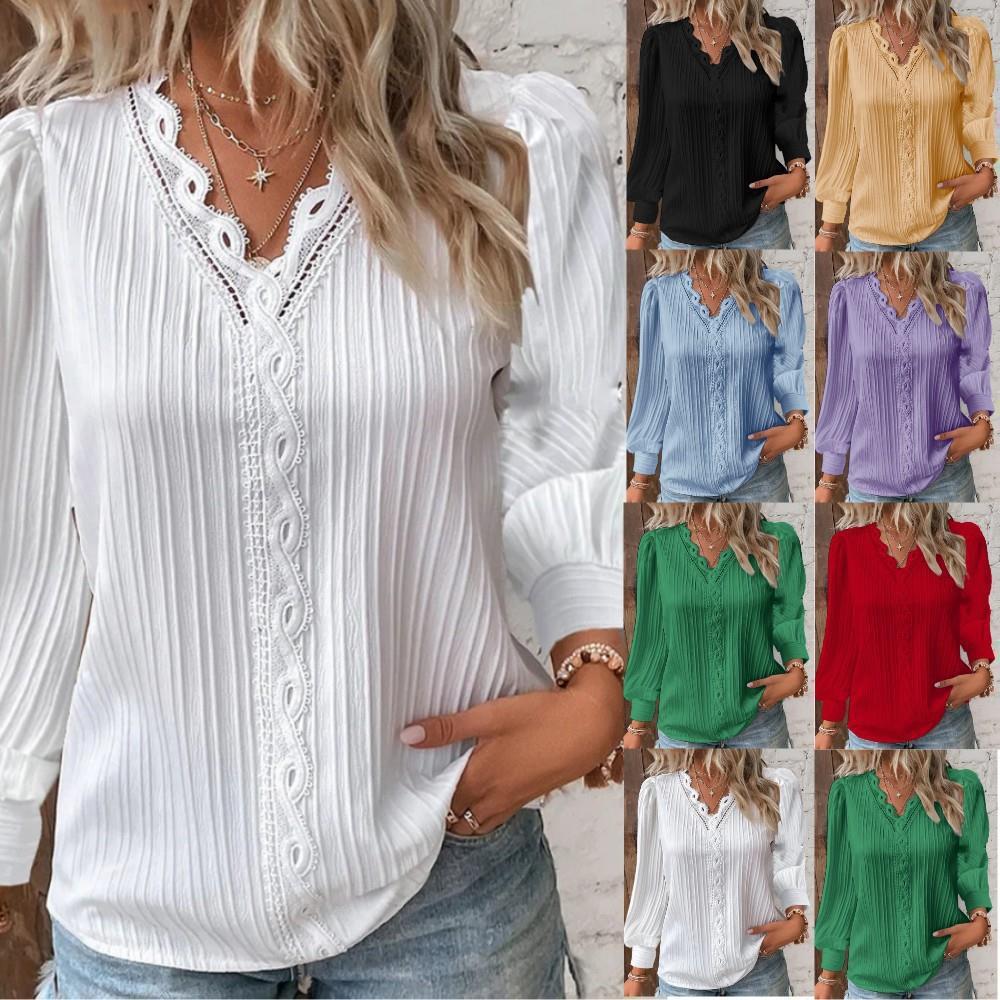 Damblus med strukturerad design och romantiska spetsdetaljer Eva Jonsson-Eva Jonsson