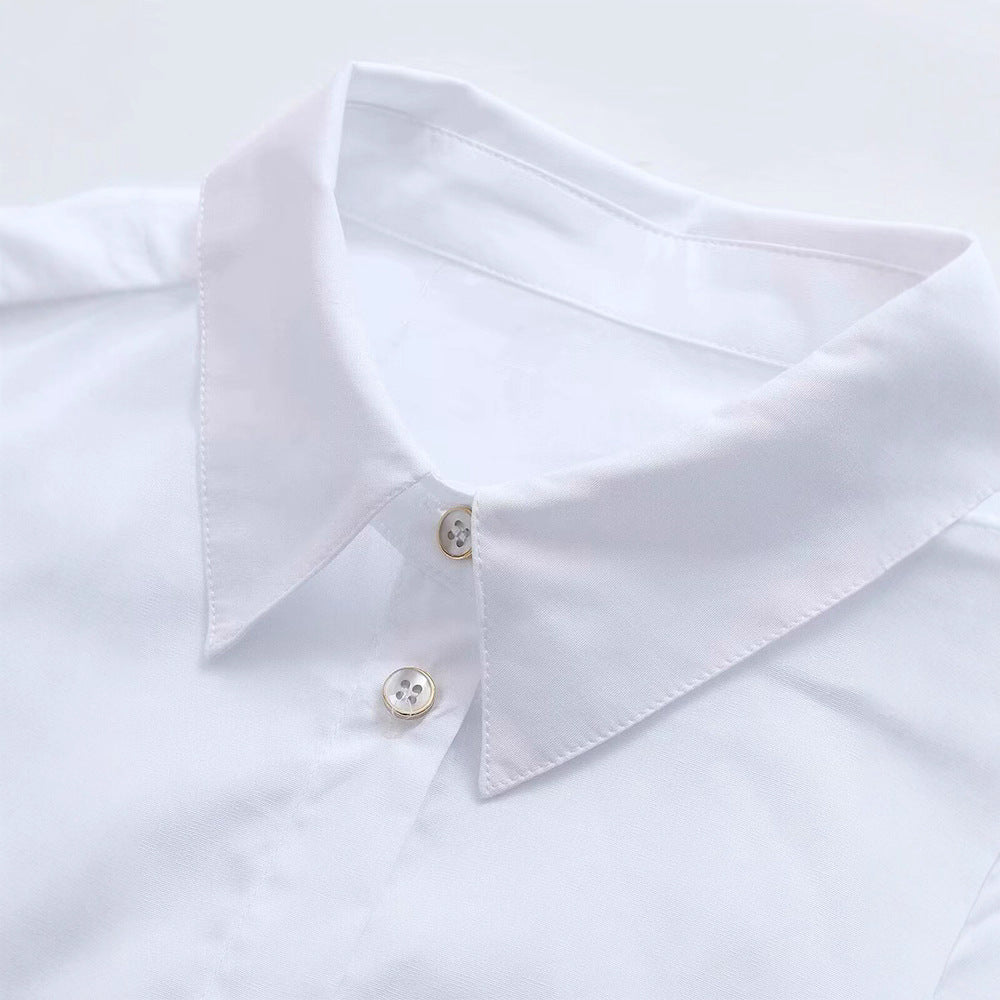 Damblus med strukturerade volanger Mirla-Eva Jonsson