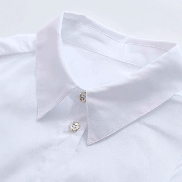 Damblus med strukturerade volanger Mirla-Eva Jonsson