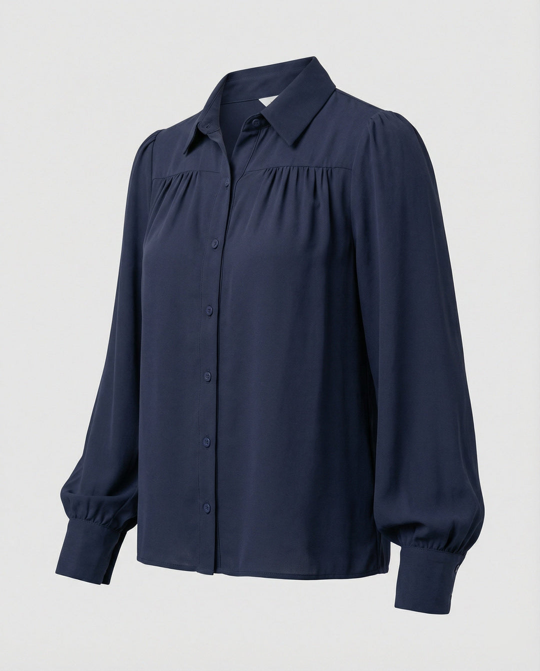 Damblus med voluminösa ärmar och eleganta volangdetaljer-Eva Jonsson