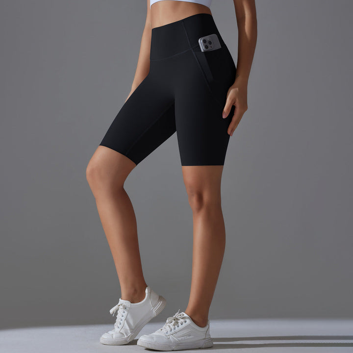 Damcykling-shorts med hög midja och praktiska sidofickor Mirla-Eva Jonsson