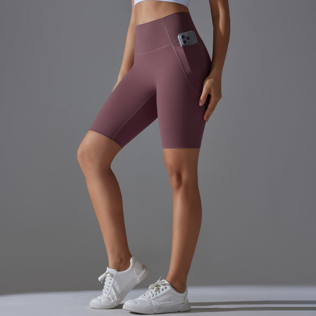 Damcykling-shorts med hög midja och praktiska sidofickor Mirla-Eva Jonsson