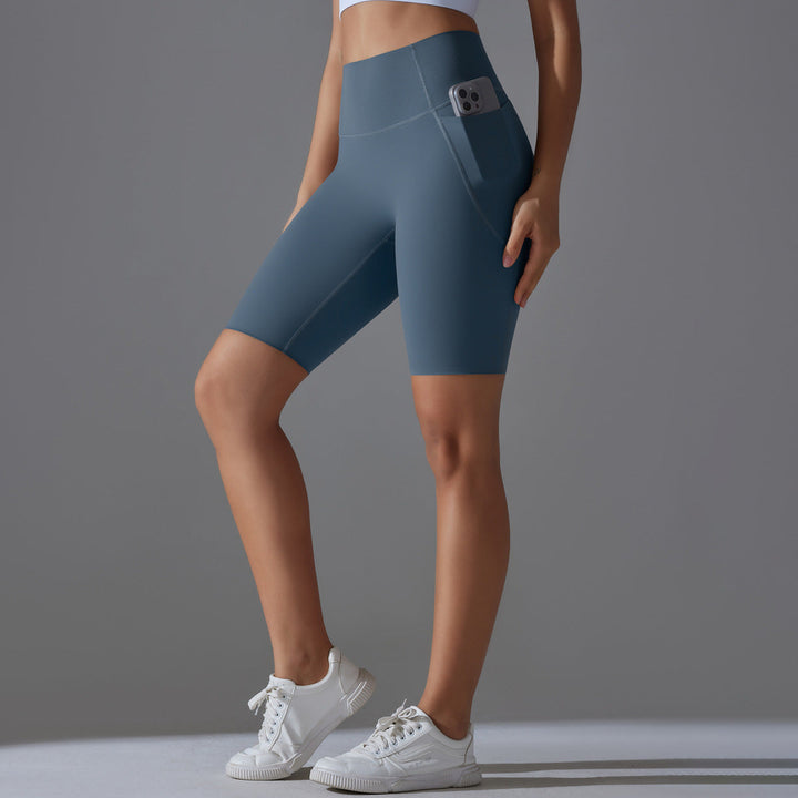 Damcykling-shorts med hög midja och praktiska sidofickor Mirla-Eva Jonsson