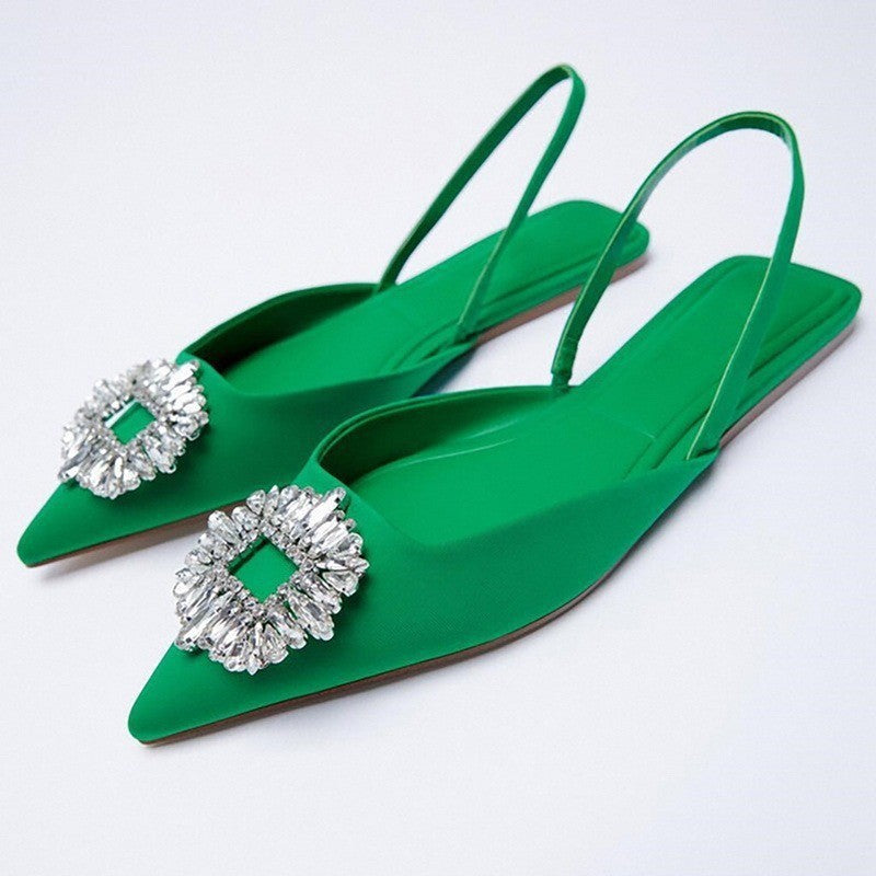 Damd Slingback skor med glittrande smycke detalj Mirla-Eva Jonsson