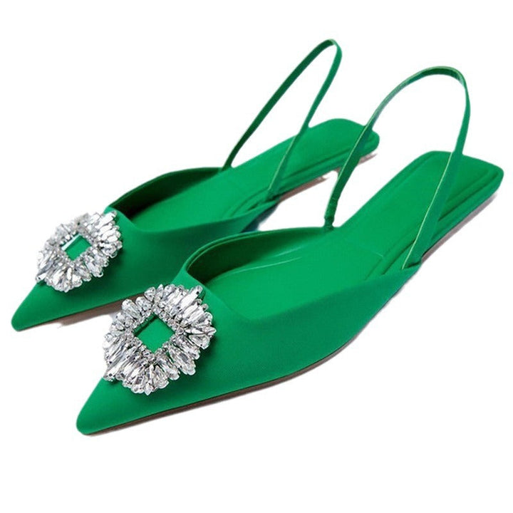 Damd Slingback skor med glittrande smycke detalj Mirla-Eva Jonsson