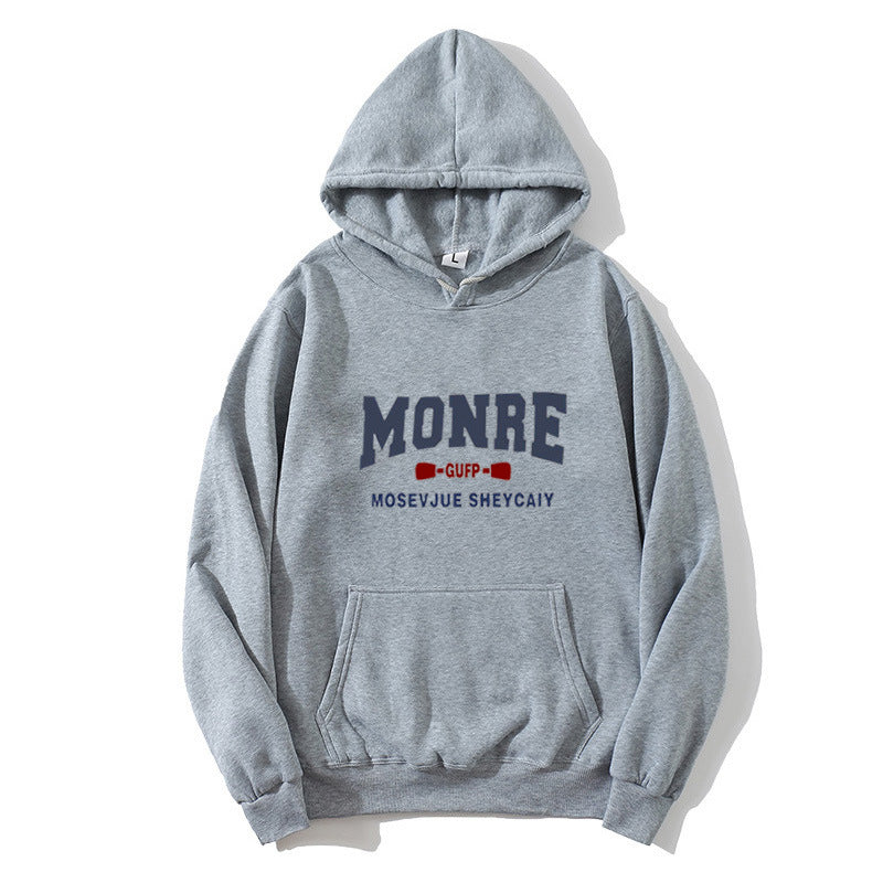 Damd hoodie med stiliga bokstäver Mirla-Eva Jonsson
