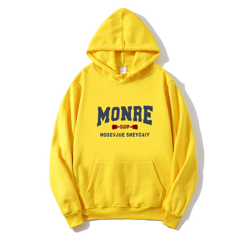 Damd hoodie med stiliga bokstäver Mirla-Eva Jonsson