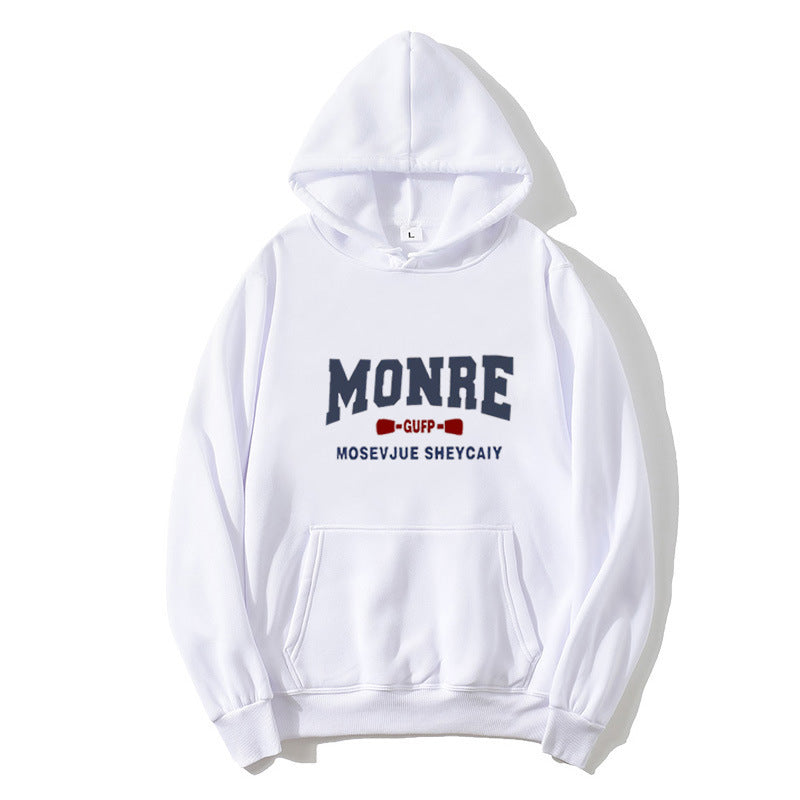 Damd hoodie med stiliga bokstäver Mirla-Eva Jonsson