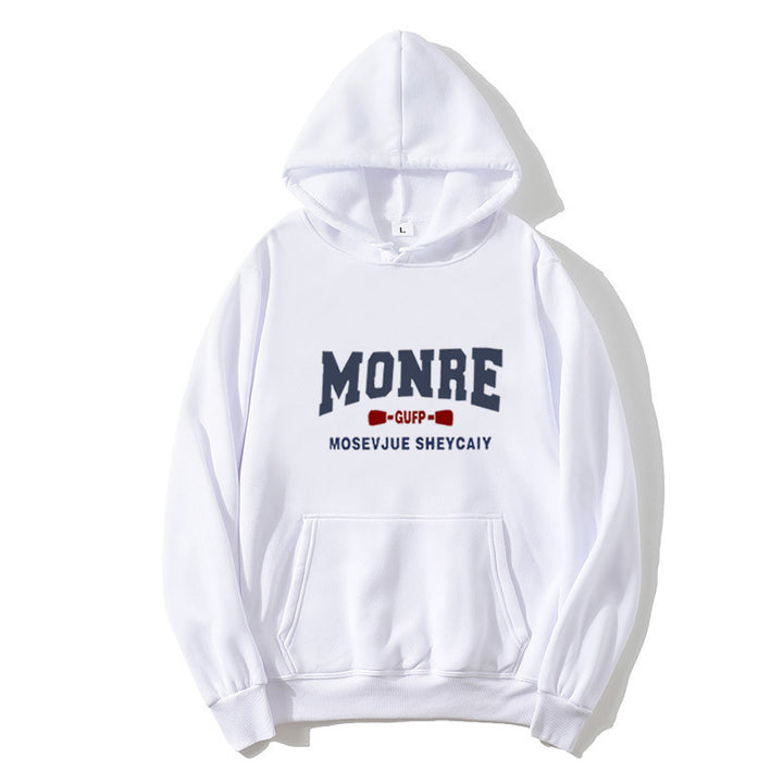 Damd hoodie med stiliga bokstäver Mirla-Eva Jonsson