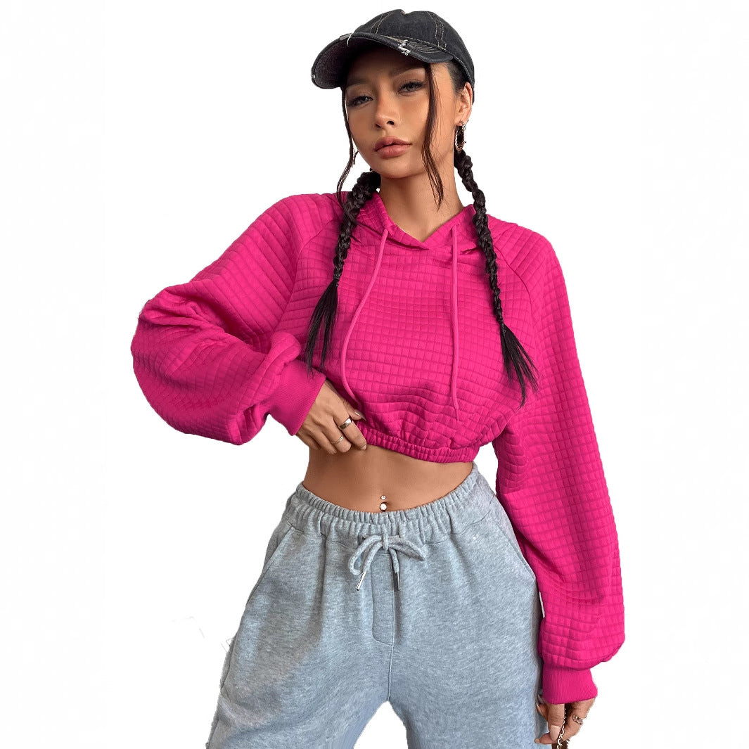 Damdressad hoodie med texturerad design Mirla-Eva Jonsson