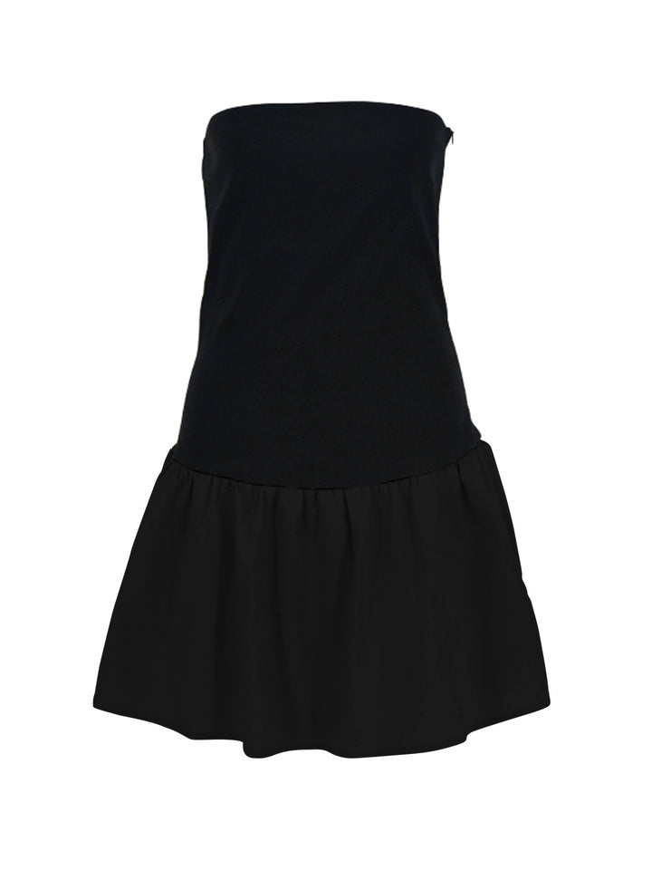 Dame Bandeau-dress med frisk och flödande kjol Mirla-Eva Jonsson