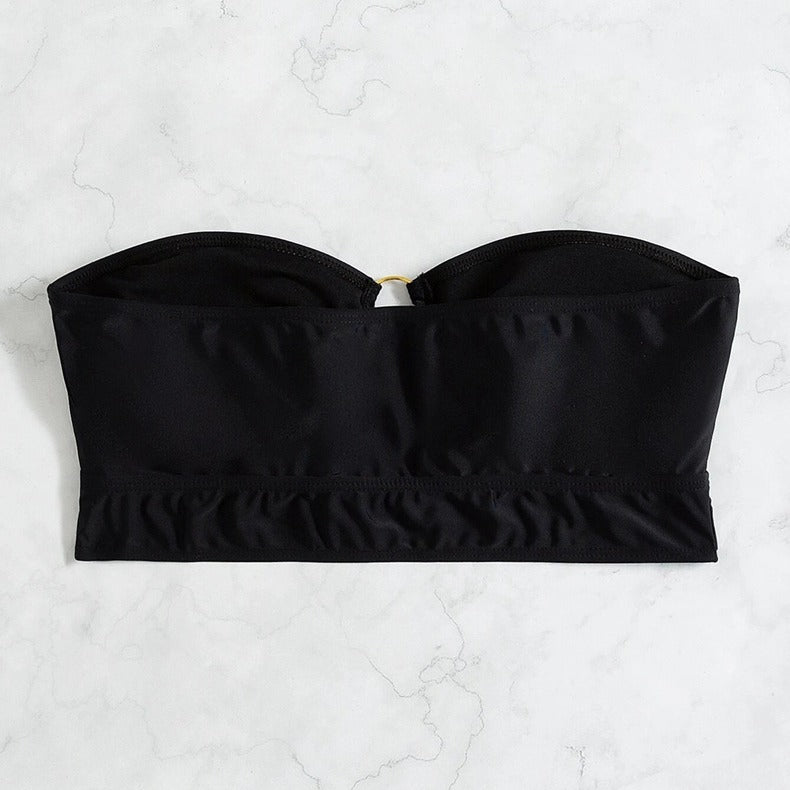 Dame Bandeau-top med dekorativ ring Mirla-Eva Jonsson