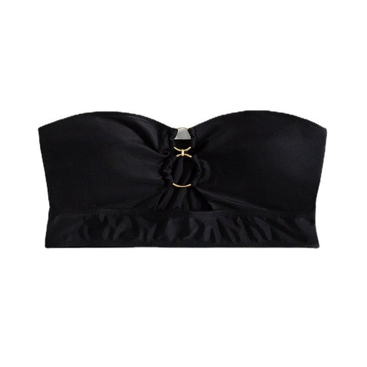 Dame Bandeau-top med dekorativ ring Mirla-Eva Jonsson
