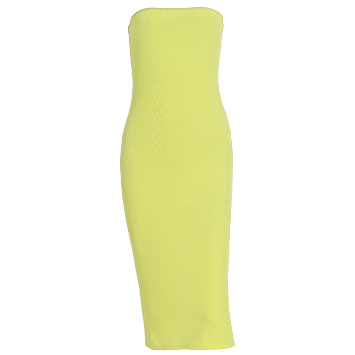 Dame Basic-Bodycon klänning utan axelband Mirla-Eva Jonsson