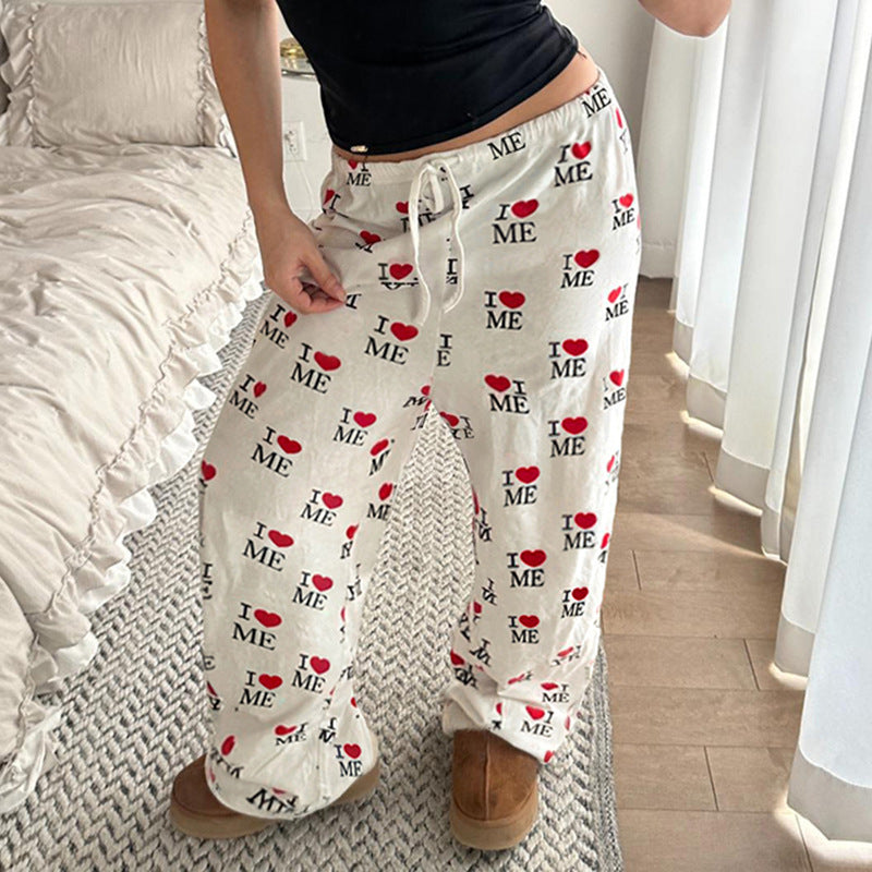 Dame Bekväm Lounge-byxor med unik design Mirla-Eva Jonsson