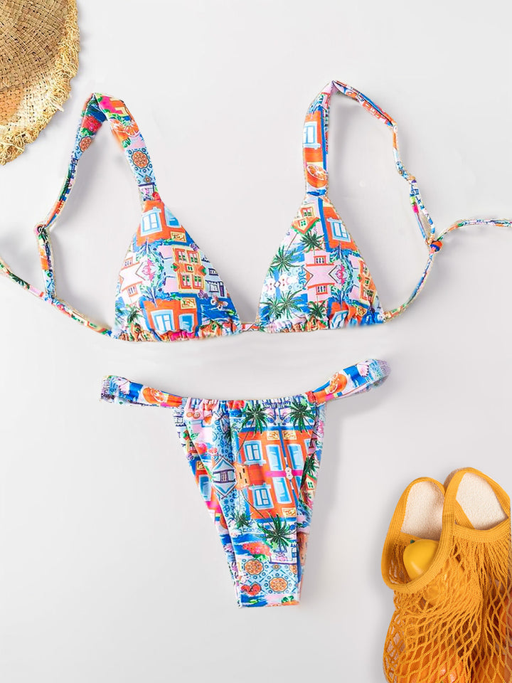 Dame Bikini-set med blommönster Mirla-Eva Jonsson