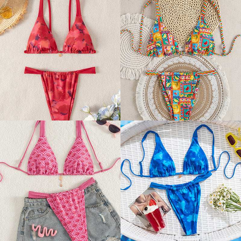 Dame Bikini-set med blommönster Mirla-Eva Jonsson
