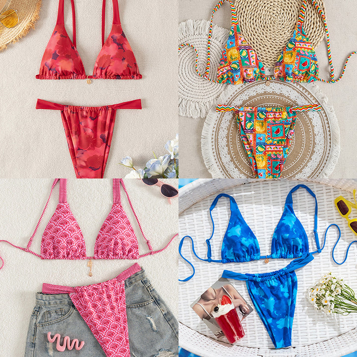 Dame Bikini-set med blommönster Mirla-Eva Jonsson