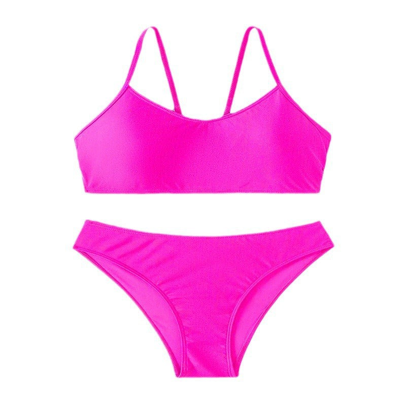 Dame Bikini-set med modernt bustier-overdel och högskuren slip Mirla-Eva Jonsson