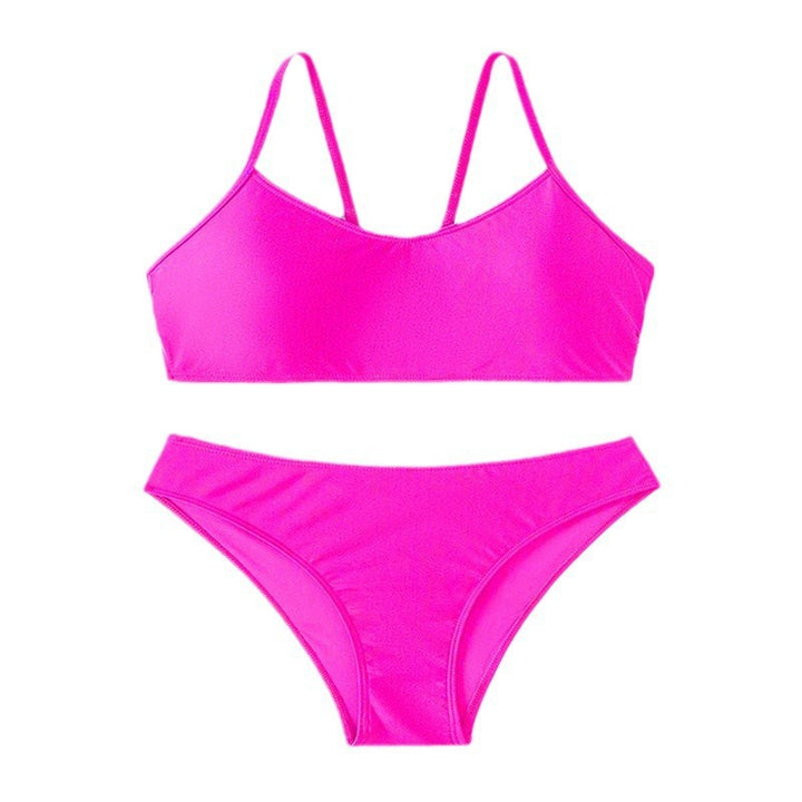 Dame Bikini-set med modernt bustier-overdel och högskuren slip Mirla-Eva Jonsson