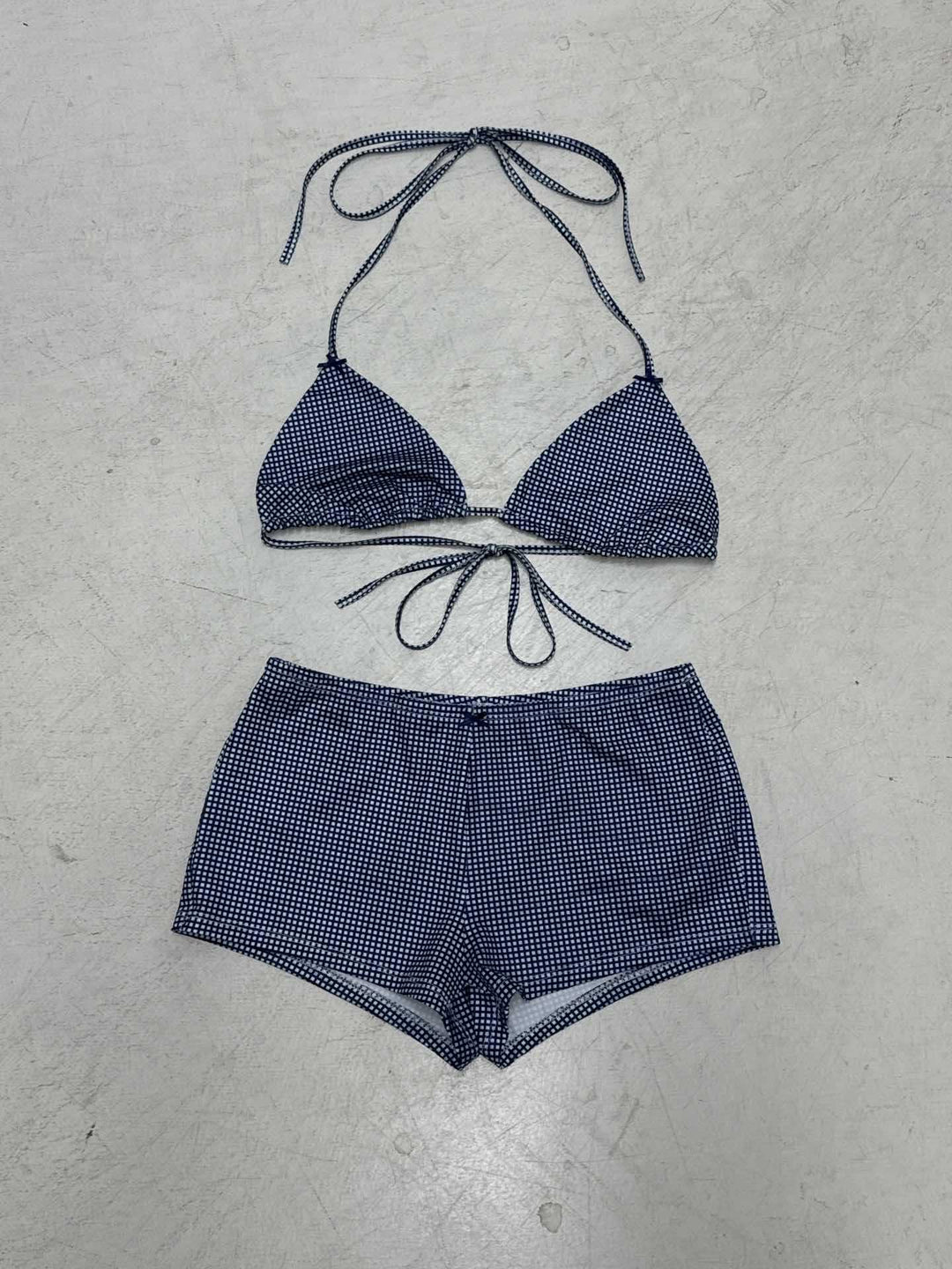 Dame Bikini-set med prickigt mönster och justerbara axelband Mirla-Eva Jonsson