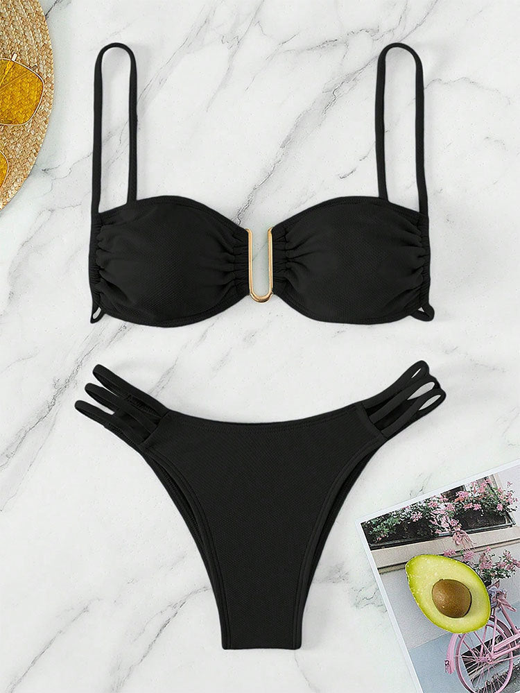 Dame Bikiniset med elegant stretchigt design och raffinerade detaljer Mirla-Eva Jonsson