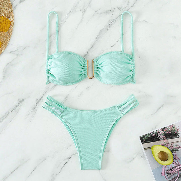 Dame Bikiniset med elegant stretchigt design och raffinerade detaljer Mirla-Eva Jonsson