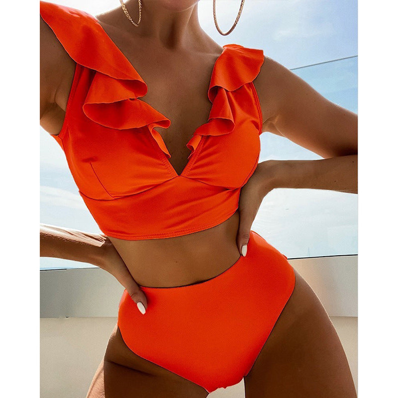 Dame Bikiniset med lekfulla volangdetaljer Mirla-Eva Jonsson