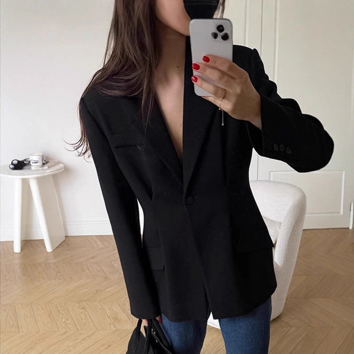 Dame Blazer med betont snitt och fickor Mirla-Eva Jonsson